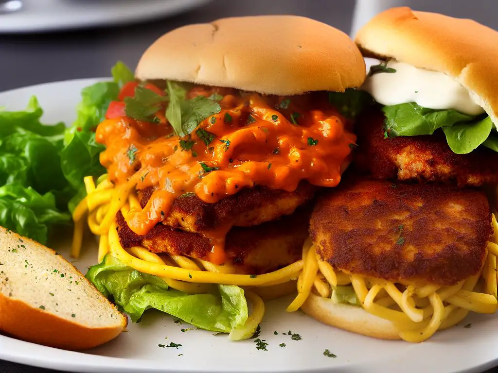 The Chicken Parm Burger is a fast-food adaptation of an Australian pub classic dish, Chicken Parmigiana, sold at McDonald's Australia locations.