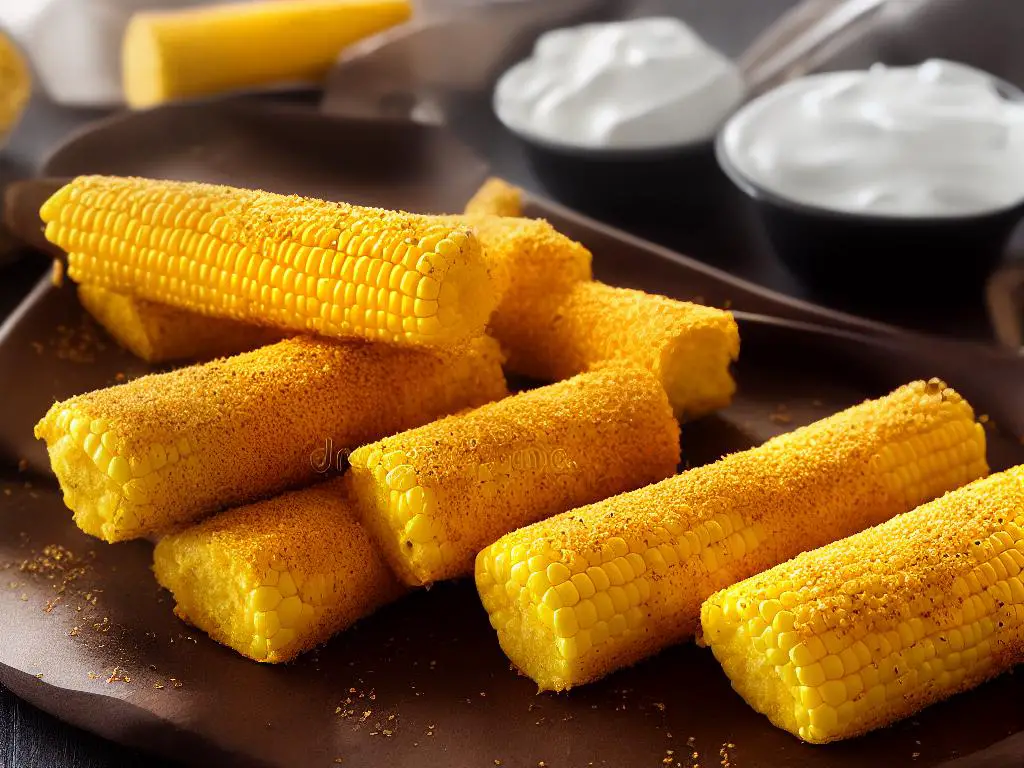 Corn Sticks are a popular and unique snack served at McDonald's Israel, made with golden cornmeal on the outside and filled with corn kernels inside.