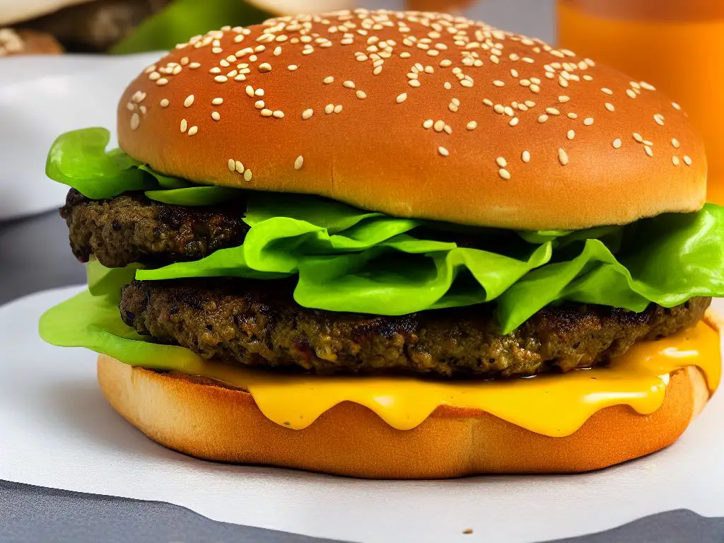 The Jalapeno Burger is a tasty burger from McDonald's made with a beef patty, jalapeno peppers, lettuce, cheese, and a special spicy sauce placed within a toasted sesame seed bun.