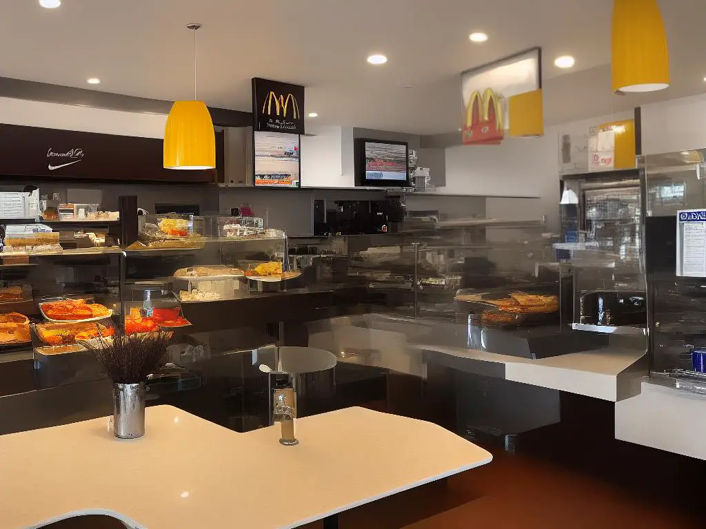McDonald’s restaurant in Colombia offering breakfast options