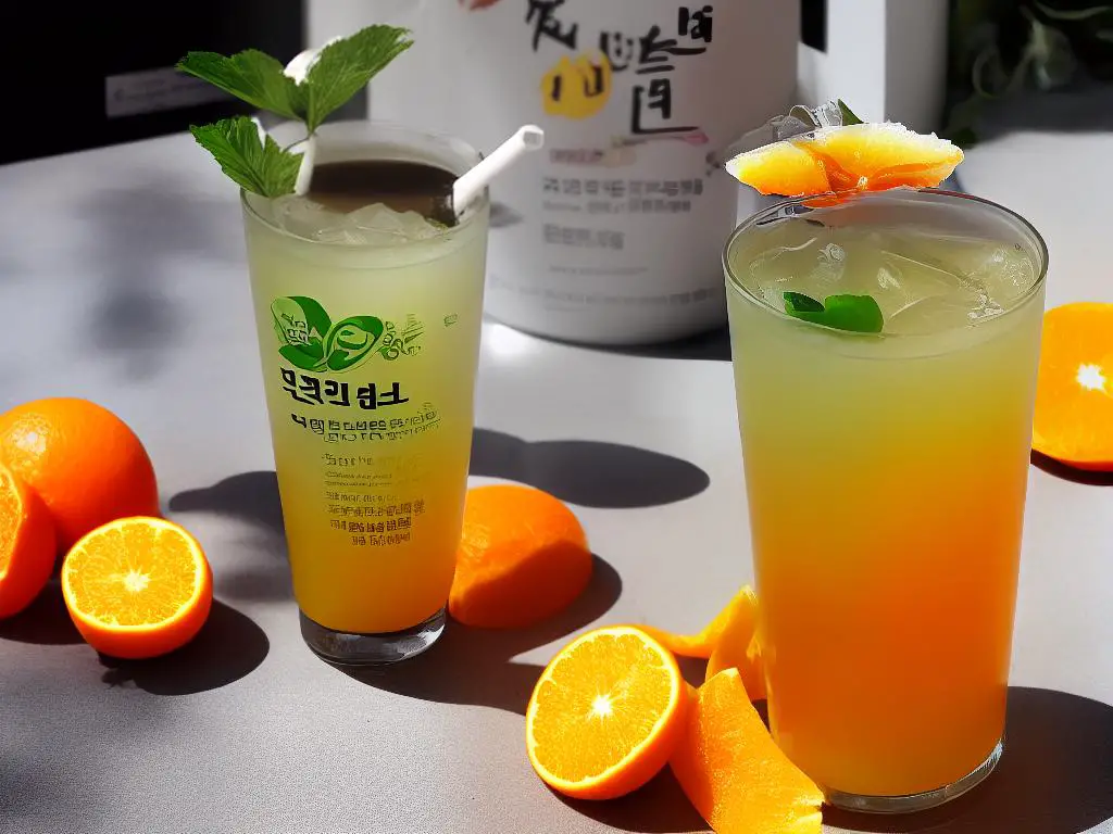 Jeju Hallabong Chiller from McDonald's Korea is a sweet and refreshing beverage that catered to the modern, health-conscious customer, inspired by Hallabong oranges that grew on Jeju Island.