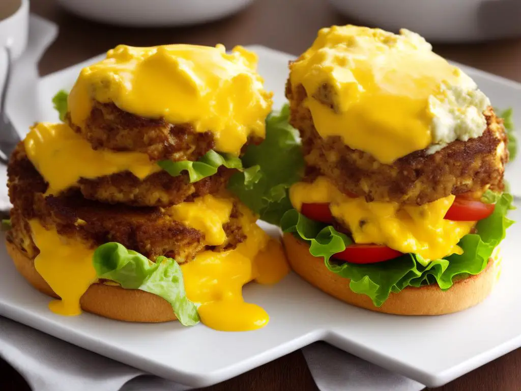 Cheese Scrambled Egg Burger image