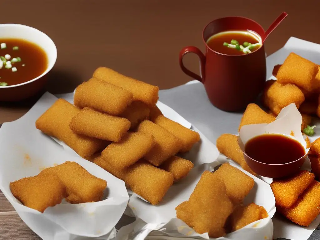 Picture of McDonald’s China Crispy Youtiao with soy sauce dipping pot