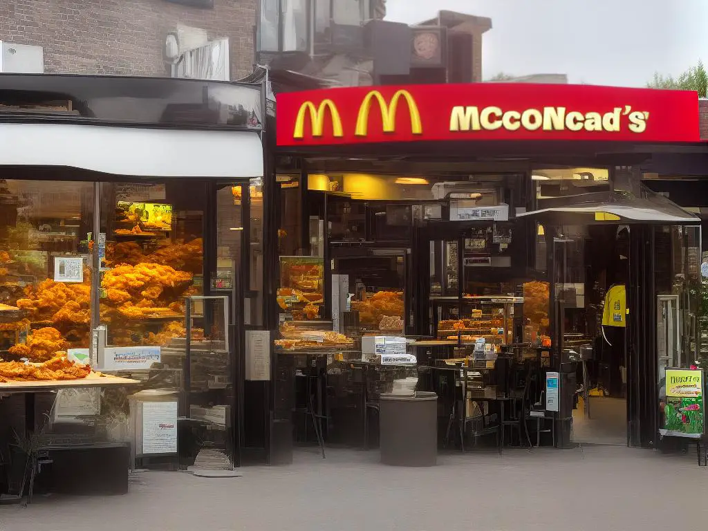 Imagine waking up and heading to McDonald's for breakfast. You can get soft and tasty scrambled eggs, a meaty and savoury sausage, crispy and golden hash browns that are deep-fried potatoes, and fluffy and sweet hotcakes with syrup and butter. Yum!