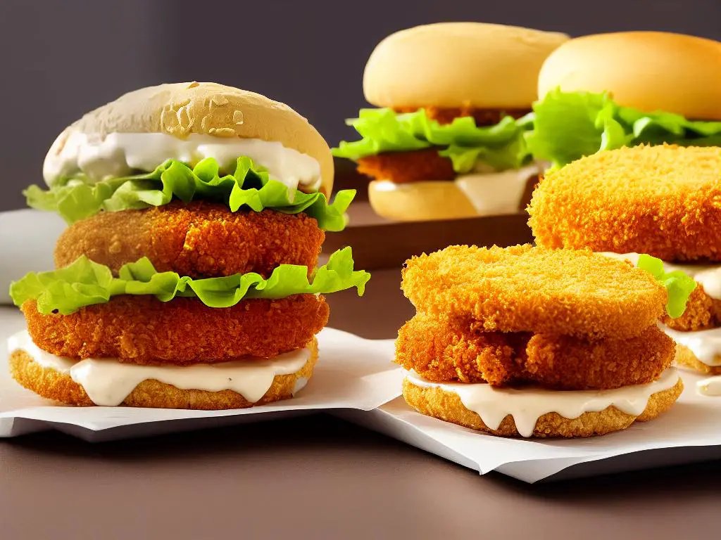 A picture of the Chicken MACDO sandwich, a crispy breaded chicken patty with lettuce and mayonnaise on a warm bun, available at McDonald's in Egypt.