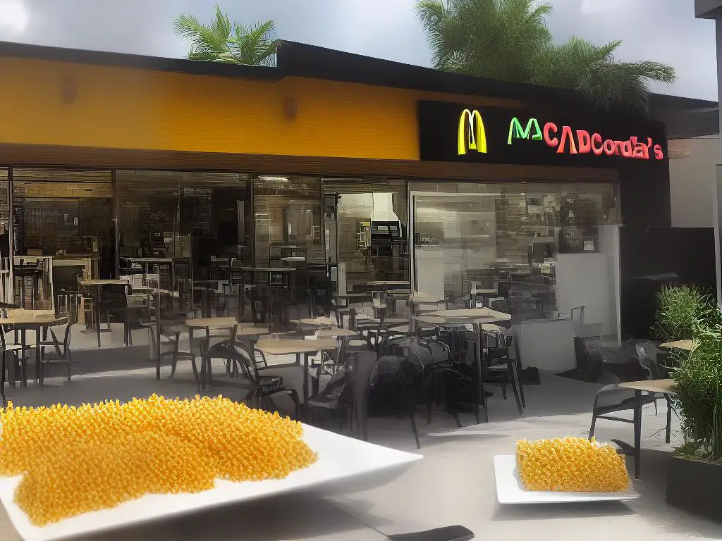 A picture of McDonald's Israel Corn Sticks to illustrate the article on the localised menu offering and its mixed reviews.