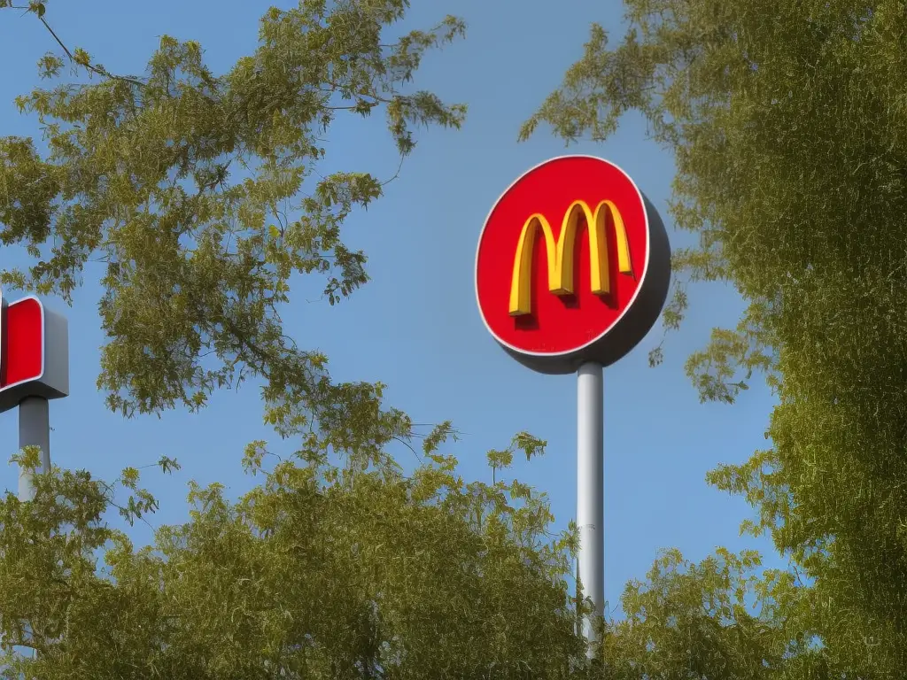 The logo of McDonald's, a yellow letter M on a red background.